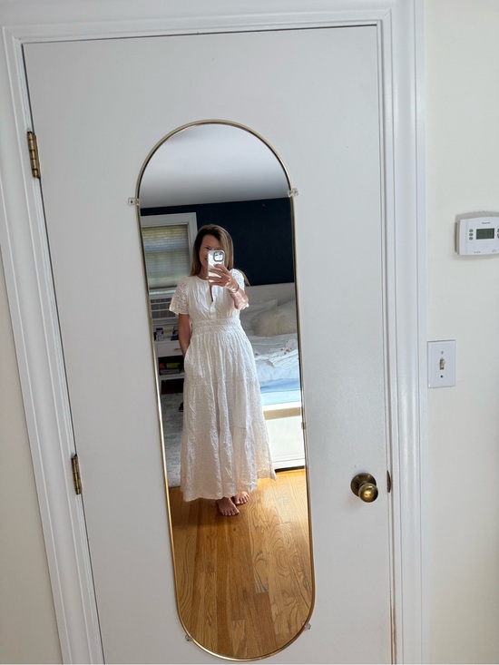 Maeve Dresses & Skirts - Maeve White Eyelet Maxi Dress